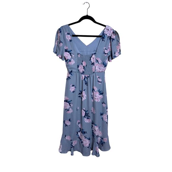 Gray Candies Dress with Pink Flowers - Picture 4 of 6